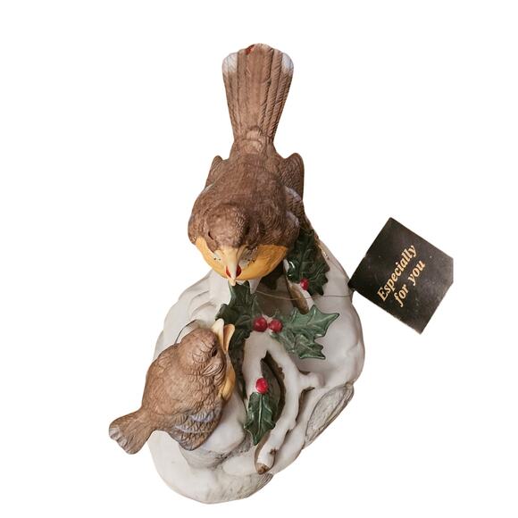 Vintage House Of Lloyd Christmas Around The World Robins Birds On Branch(Gg243) - Picture 4 of 7